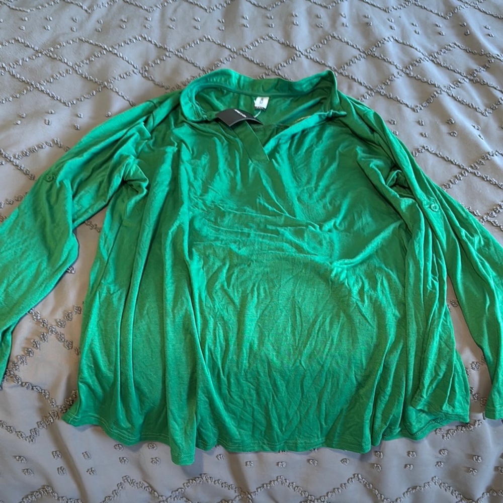 Women's Green Blouse